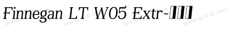 Finnegan LT W05 Extr字体转换